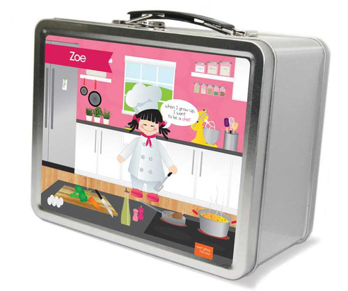 A Girl Chef's taste Metal Lunchbox