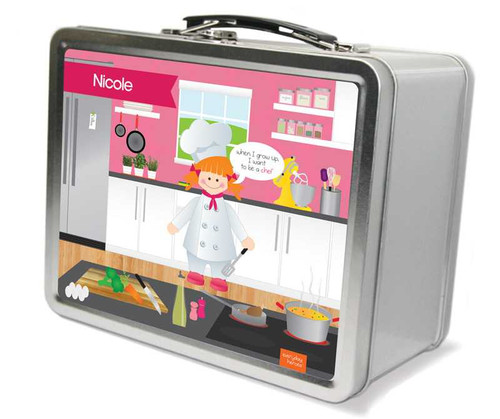 A Girl Chef's taste Metal Lunchbox