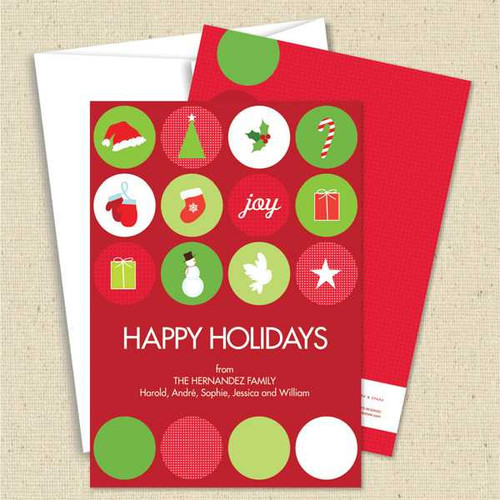 Front and back (optional) with white envelopes