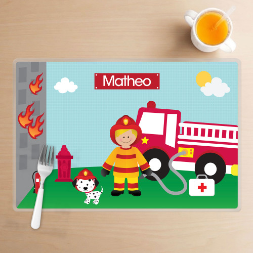 Call a Firefighter Kids Placemat