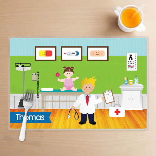 Boy Doctor's visit Placemat