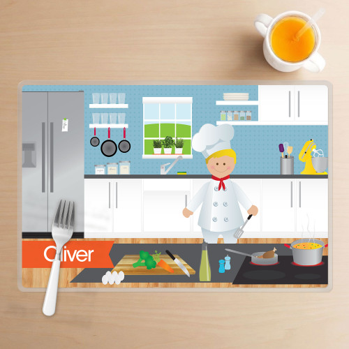 A Boys Chef's Taste Kids Placemat