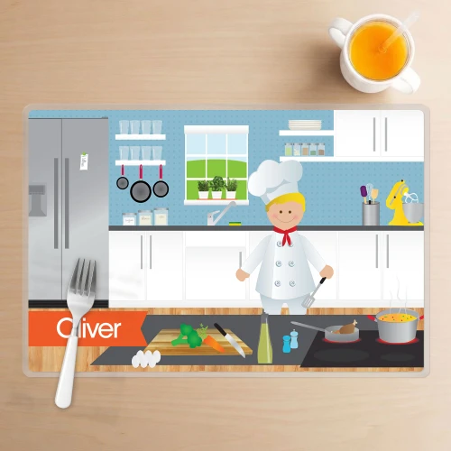 A Boys Chef's Taste Kids Placemat