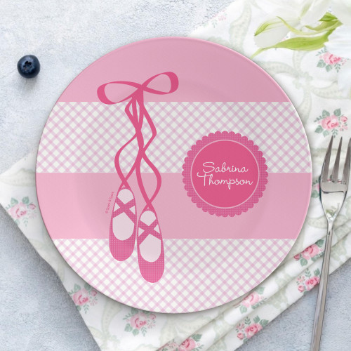 My Ballerina Shoes Personalized Melamine Plates