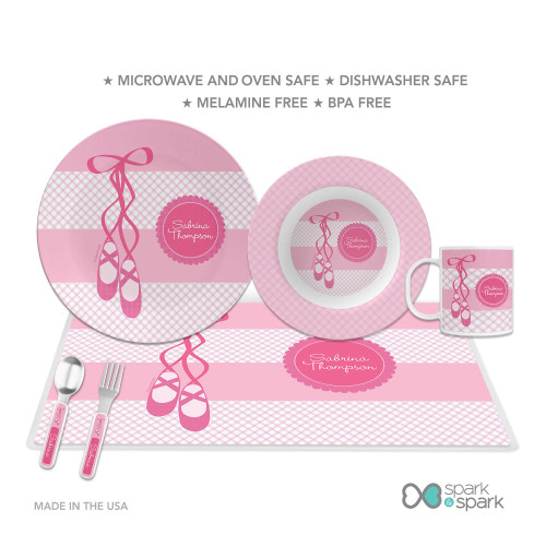 My Ballerina Shoes Personalized Girls Plate