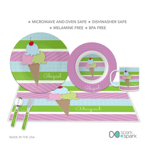 Yummy Ice Cream Kids Plates