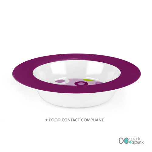Circles and Circles Purple Custom Plate for Girls