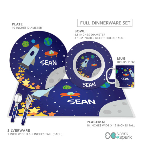 Rocket Launch Kids Plates