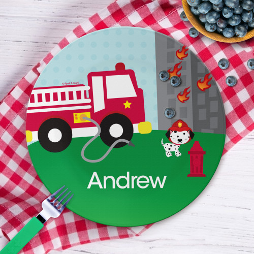 Fighting Fire Kids Plates