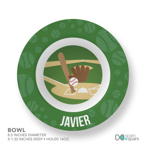 Baseball Fan Kids Plates