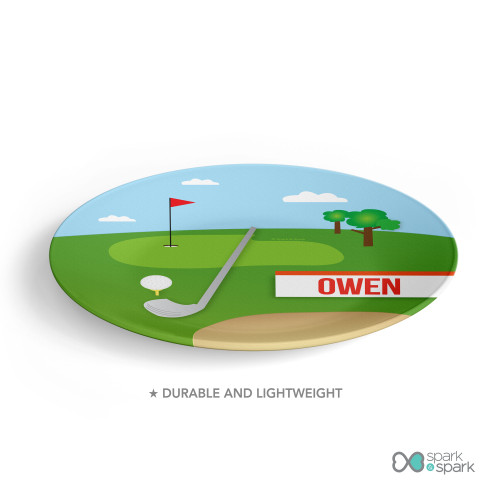 My Love For Golf Kids Plates
