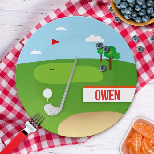 My Love For Golf Kids Plates