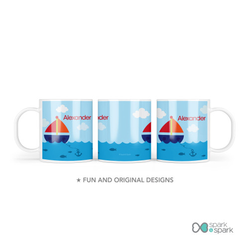 Sailing The Blue Ocean Kids Plates
