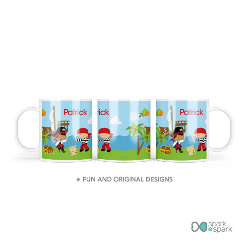 Yo Ho Pirate Boy Kids Plates
