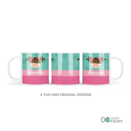 Just Like Me Girl Aqua Custom Plate for Girls