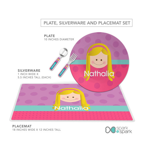 Just Like Me Girl Lavender Custom Plate for Girls