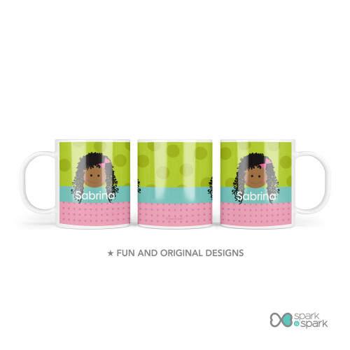 Just Like Me Girl Green Custom Plate for Girls