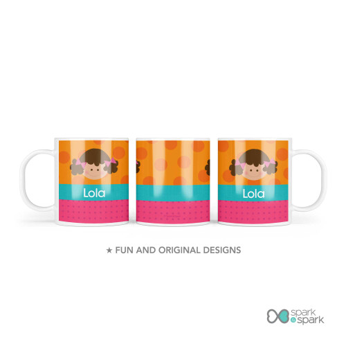 Just Like Me Girl Orange Custom Plate for Girls