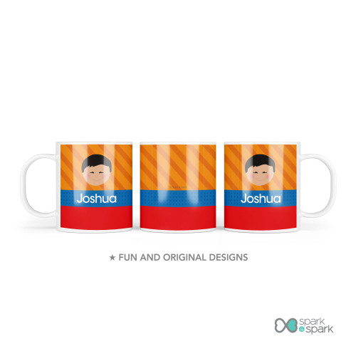 Just Like Me Boy Orange Kids Plates