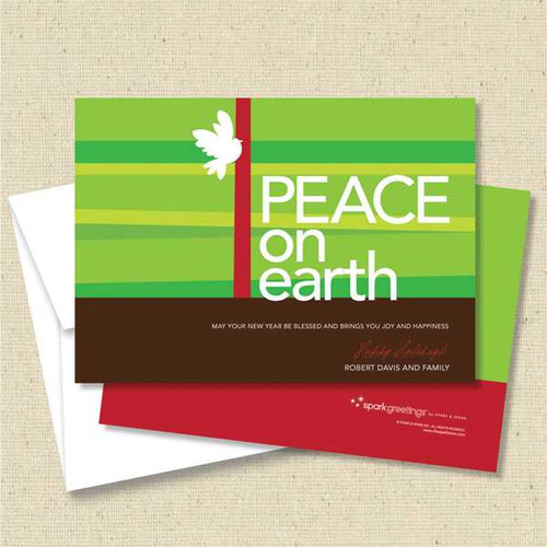 Front and back (optional) with white envelopes