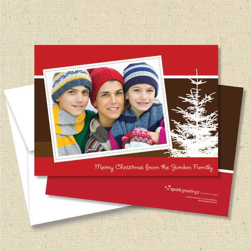 Front and back (optional) with white envelopes