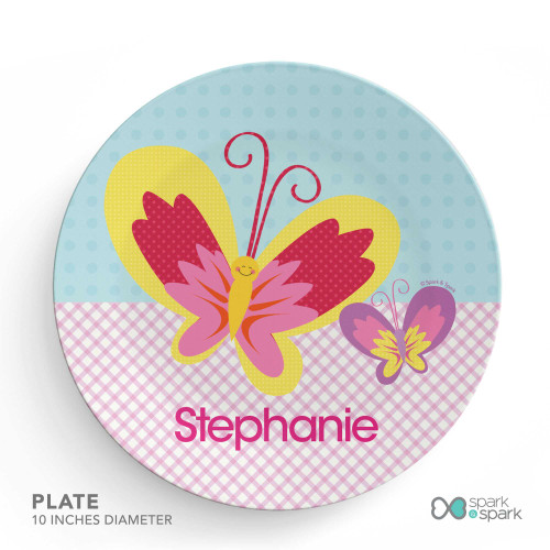 Smiley Butterfly Kids Bowl