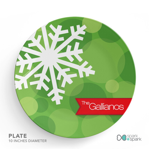 Wishful Star Personalized Christmas plates