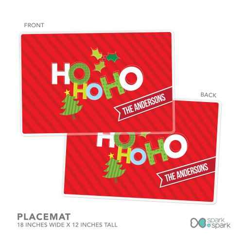 Ho Ho Xmas Here Personalized Christmas plates