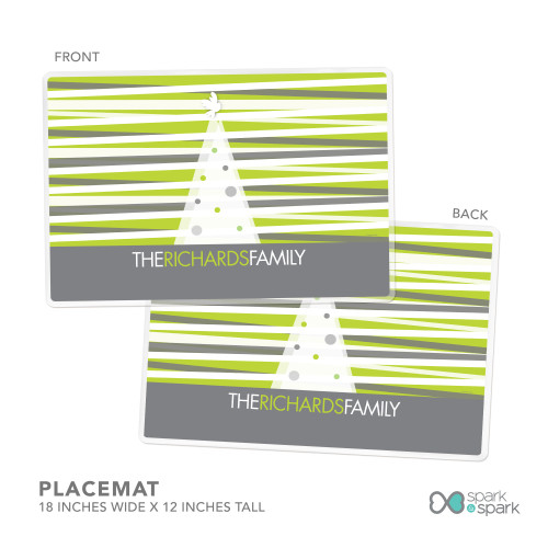 Modern Xmas Lines Personalized Christmas plates