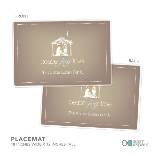 Wishful Nativity Personalized Christmas plates