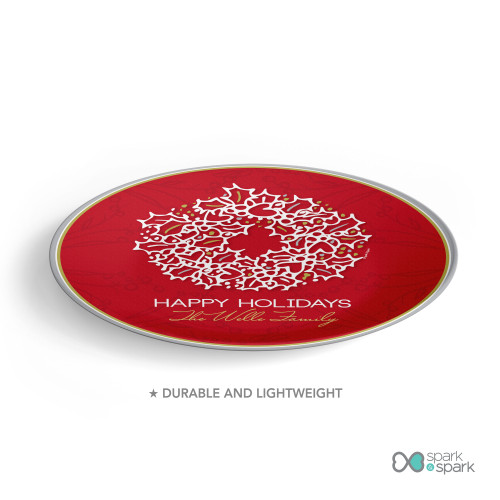 Xmas Elegance Personalized Christmas plates