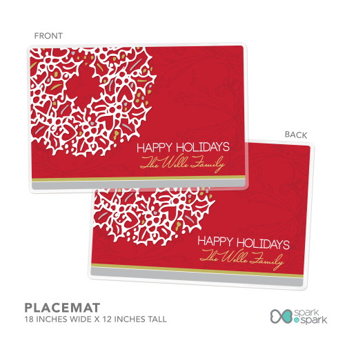 Xmas Elegance Personalized Christmas plates