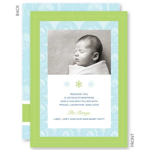 christmas greetings | Modern Circles Blue Christmas Photo Cards by Spark & Spark