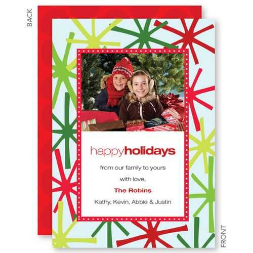 merry christmas card | Merry Mod Stars Christmas Photo Cards by Spark & Spark