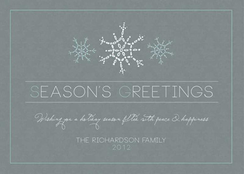 Sophisticated Snowflakes Christmas Cards