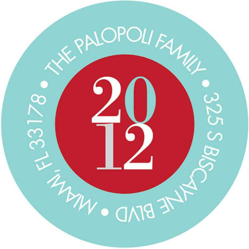Modern Snowfall Christmas Address Labels