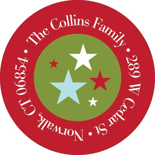 Playful Holiday Christmas Address Labels