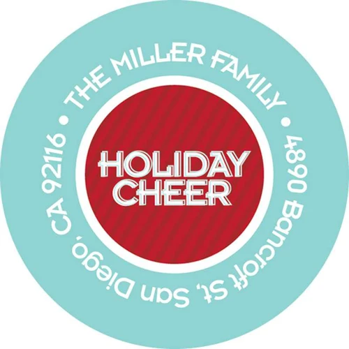 A Merry Kind of Way Christmas Address Labels