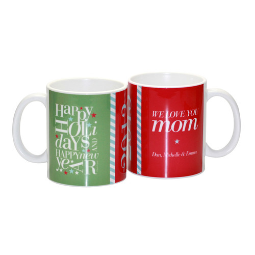 Fun Letter Zig Zag for Mom Ceramic Mug