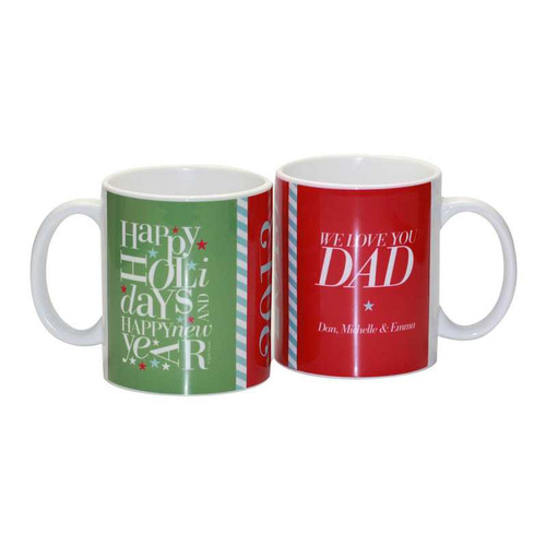 Fun Letter Zig Zag for Dad Ceramic Mug