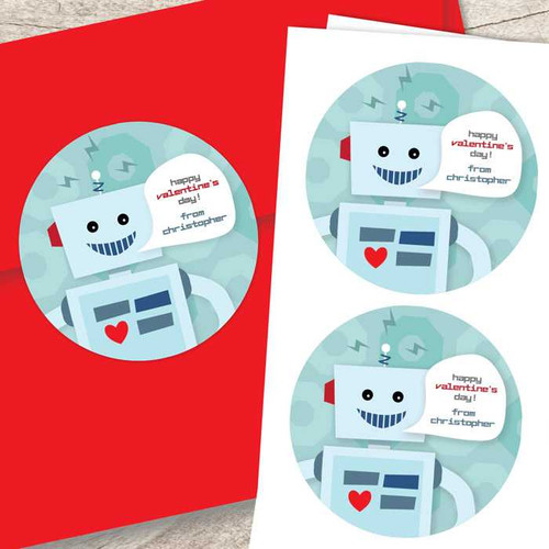 Robot Love Address Labels