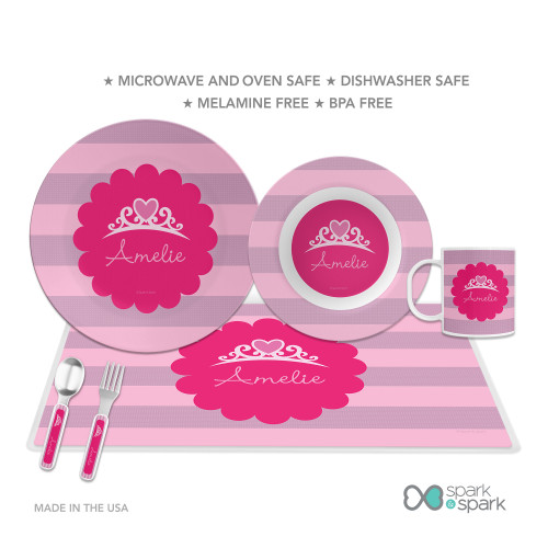 I Am A Pretty Princess Kids Plates