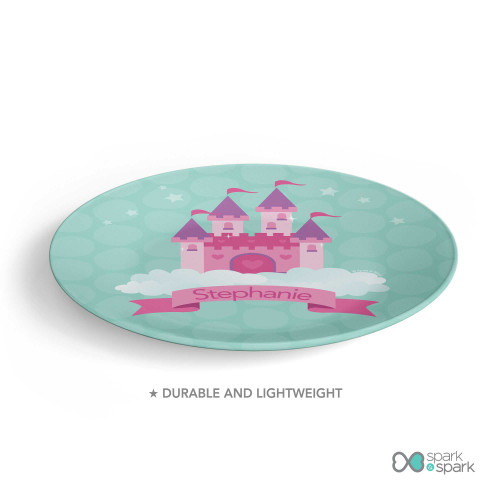A Castle In The Sky Custom Plate for Girls