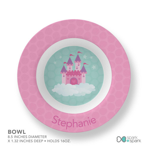 A Castle In The Sky Custom Plate for Girls