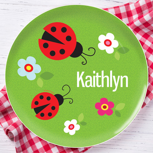 Curious Lady Bug Kids Plates