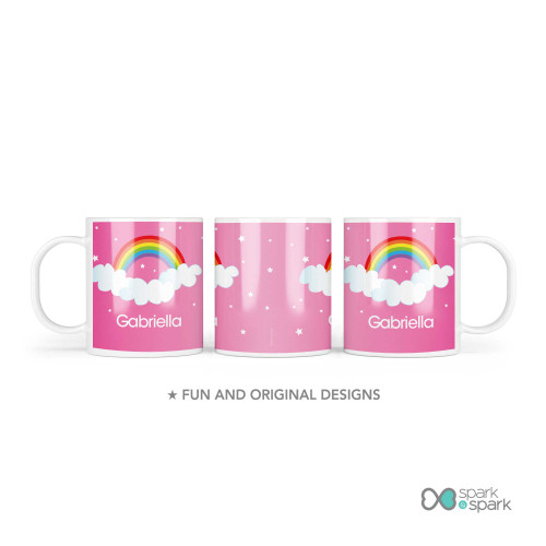 Dreamy Rainbow Custom Plate for Girls