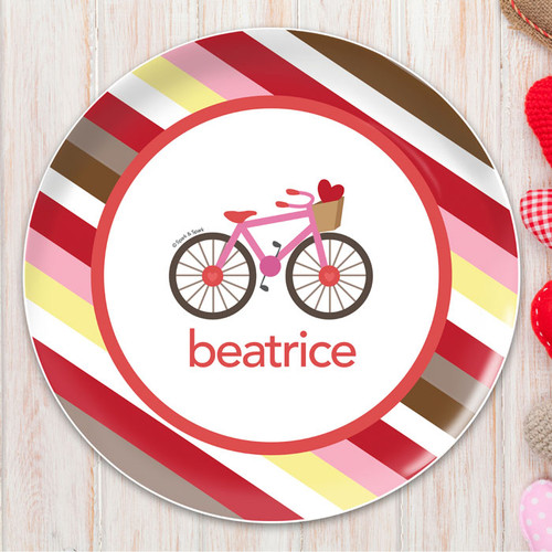 A Lovely Girl Ride Kids Plates