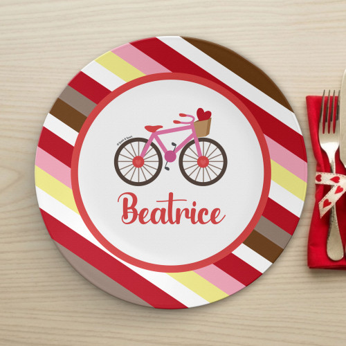 A Lovely Girl Ride Kids Plates