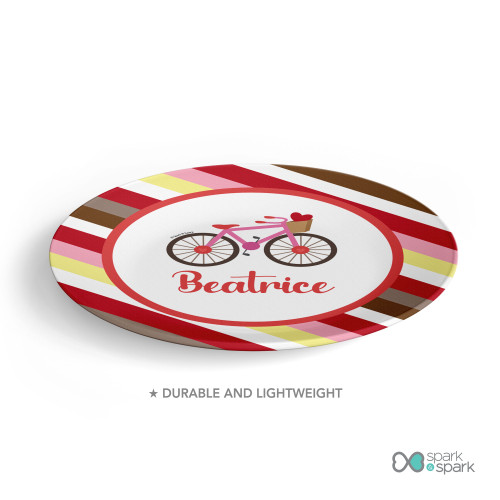A Lovely Girl Ride Kids Plates