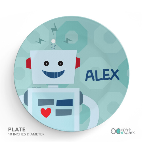 My Own Robot Kids Plates